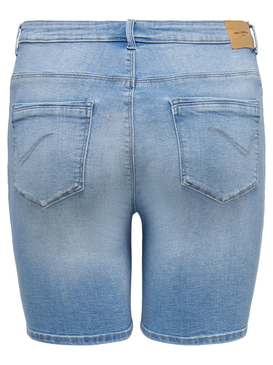New CARLAOLA Skinny fit Denim-shorts Dame Shorts|Double Denim