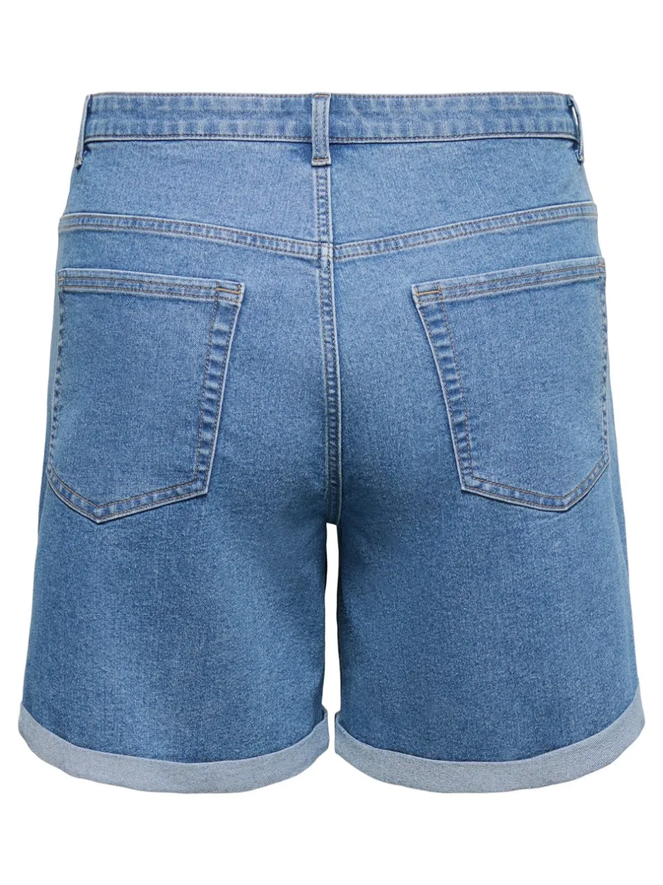 Outlet CARLAURA Høj talje Straight fit Jeans i straight fit Dame Shorts
