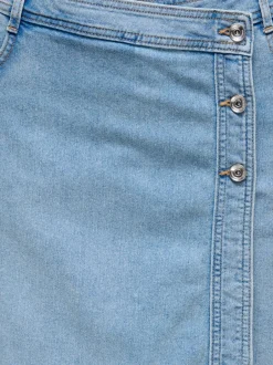 Clearance CARLESLY Buksenederdel Mininederdel Dame Nederdele|Double Denim