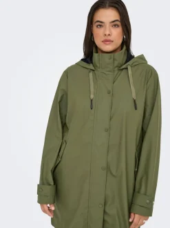 Hot CARLILI Regnponcho Dame Jakker Og Frakker