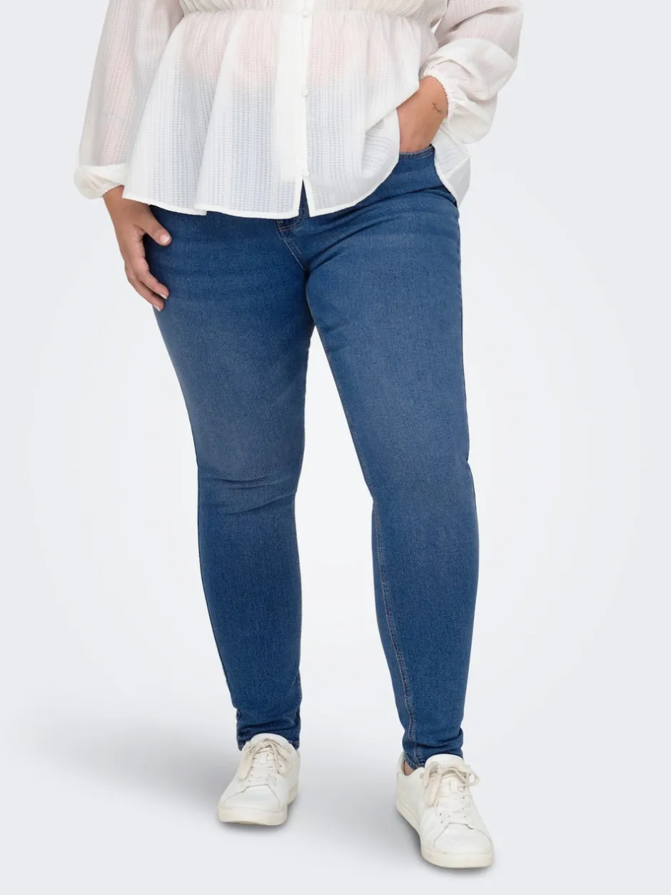 Online CARLUNA Høj talje Skinny fit Jeans Dame Jeans|Jeans
