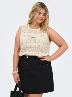 Best CARLUZA vendbar Top Dame Strik & Cardigans