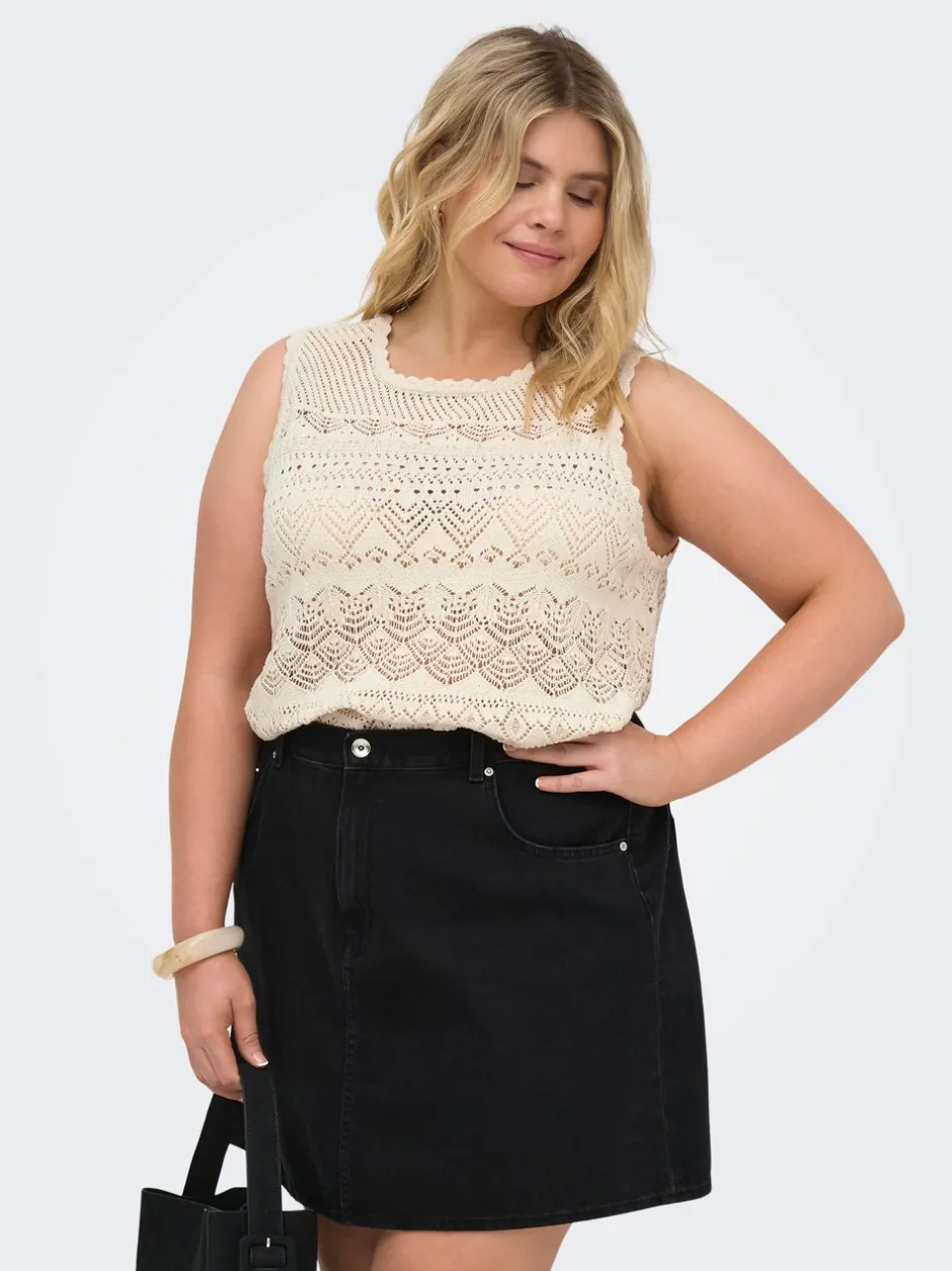 Best CARLUZA vendbar Top Dame Strik & Cardigans