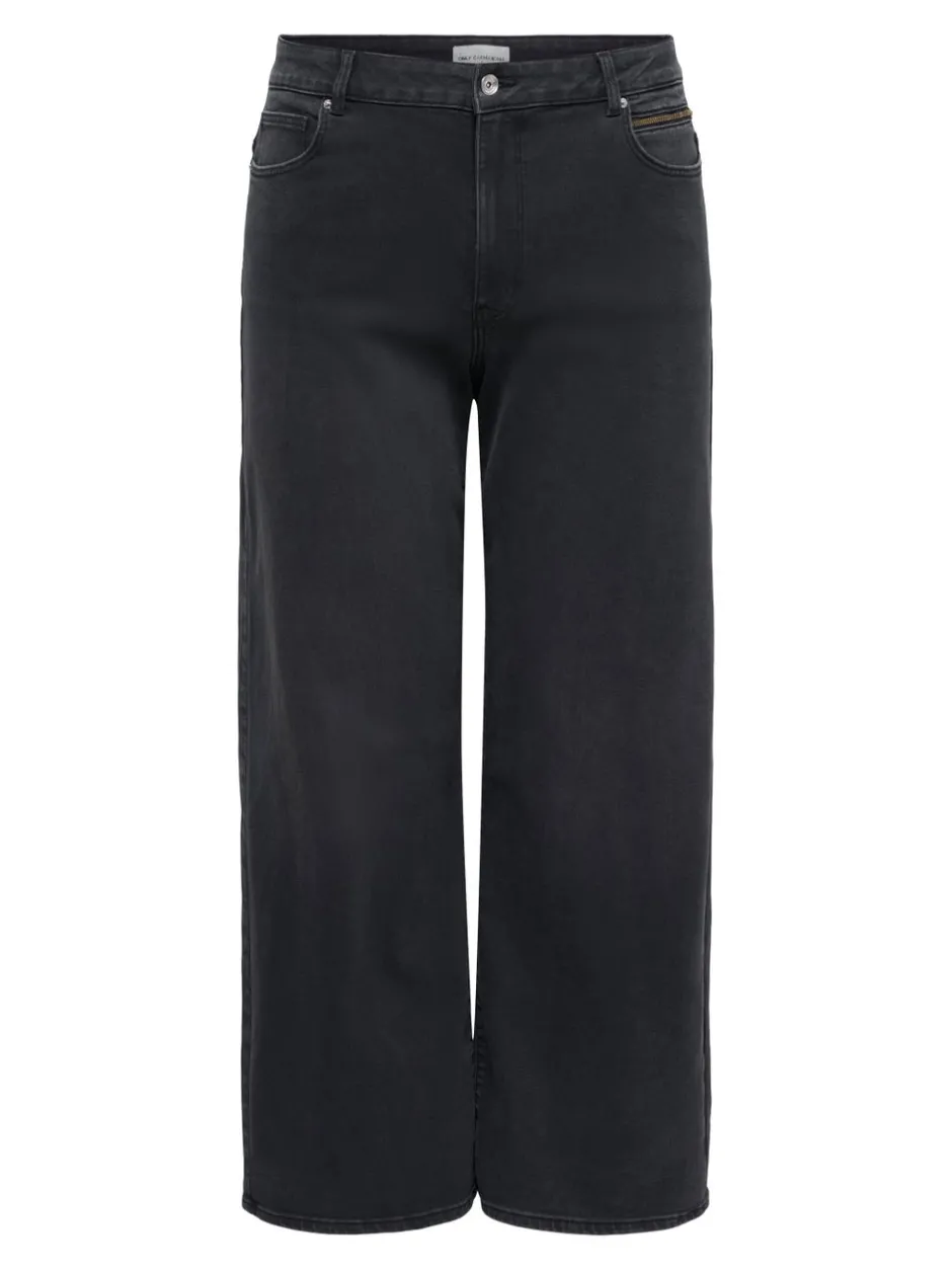 Discount CARMADISON Høj talje Wide leg fit Jeans Dame Jeans|Jeans