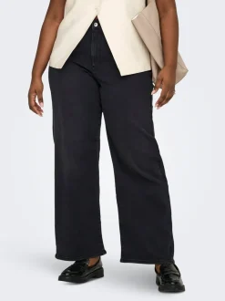 Discount CARMADISON Høj talje Wide leg fit Jeans Dame Jeans|Jeans