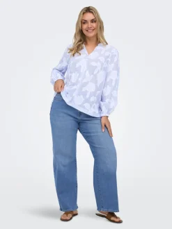Best CARMADISON Høj talje Wide leg fit Jeans Dame Jeans|Jeans