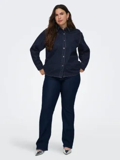 Discount CARMAGGIE Denim-skjorte Dame Double Denim|Skjorter