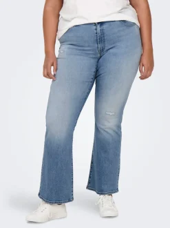 New CARMAYA Høj talje Flared fit Jeans Dame Jeans|Jeans