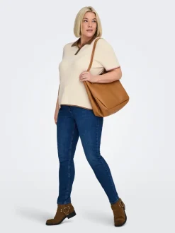 Discount CARMEDDI Strikket rullekrave Dame Strik & Cardigans