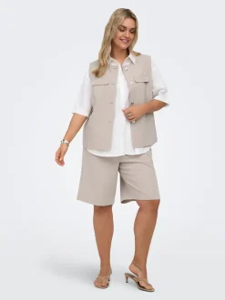 Clearance CARMIA Høj talje Regular fit Shorts Dame Shorts