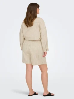 Outlet CARMONICA Mellemhøj talje Loose fit Chino-shorts Dame Shorts