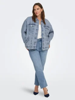 Clearance CAROCEAN Denimjakke Dame Jakker Og Frakker|Double Denim