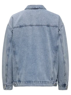 Clearance CAROCEAN Denimjakke Dame Jakker Og Frakker|Double Denim