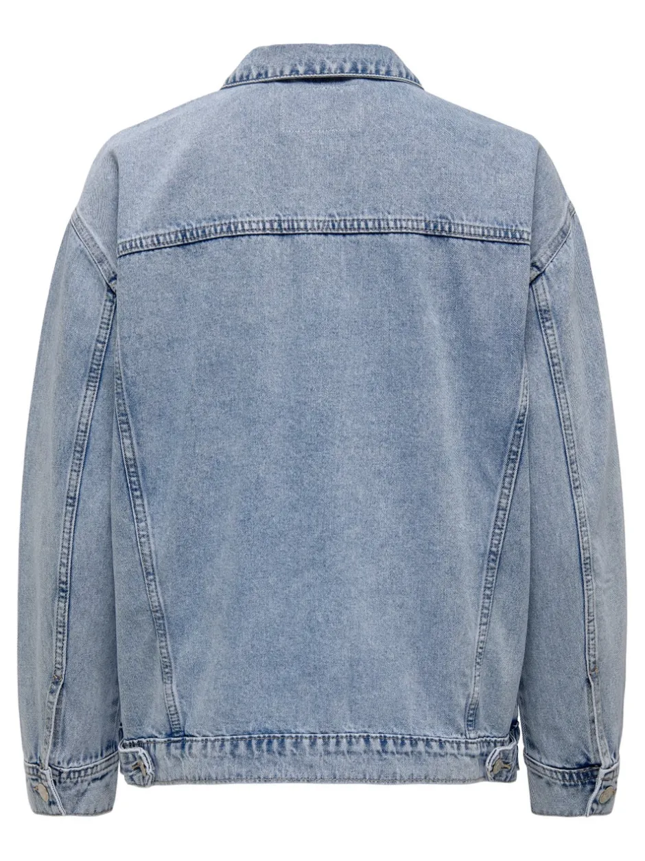Clearance CAROCEAN Denimjakke Dame Jakker Og Frakker|Double Denim