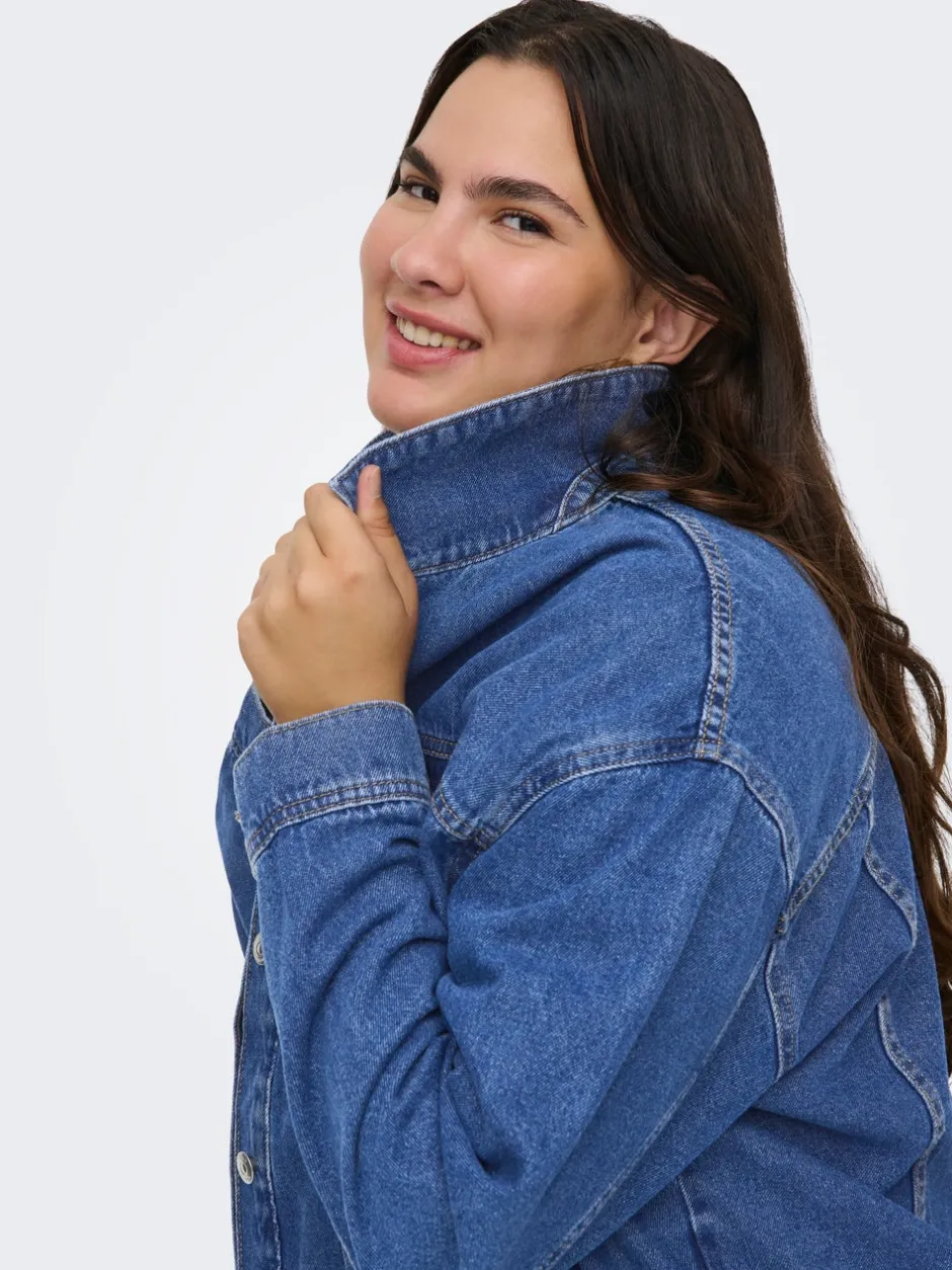 Clearance CAROCEAN Denimjakke Dame Jakker Og Frakker|Double Denim