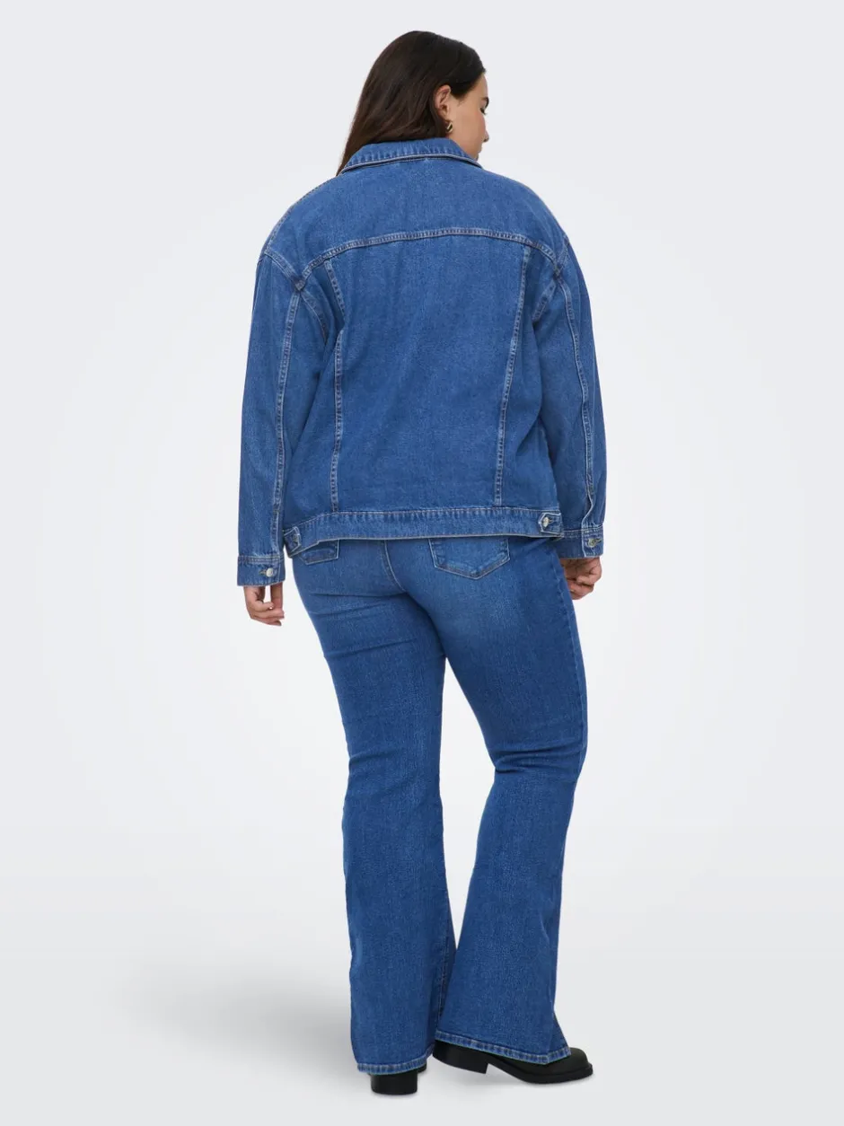 Clearance CAROCEAN Denimjakke Dame Jakker Og Frakker|Double Denim