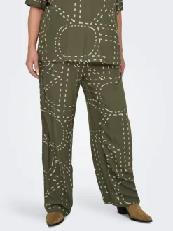 Hot CARPHOEBE Regular fit Bukser i wide fit Dame Bukser