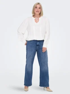 CARRADISON Høj talje Wide leg fit Jeans Dame Jeans|Jeans