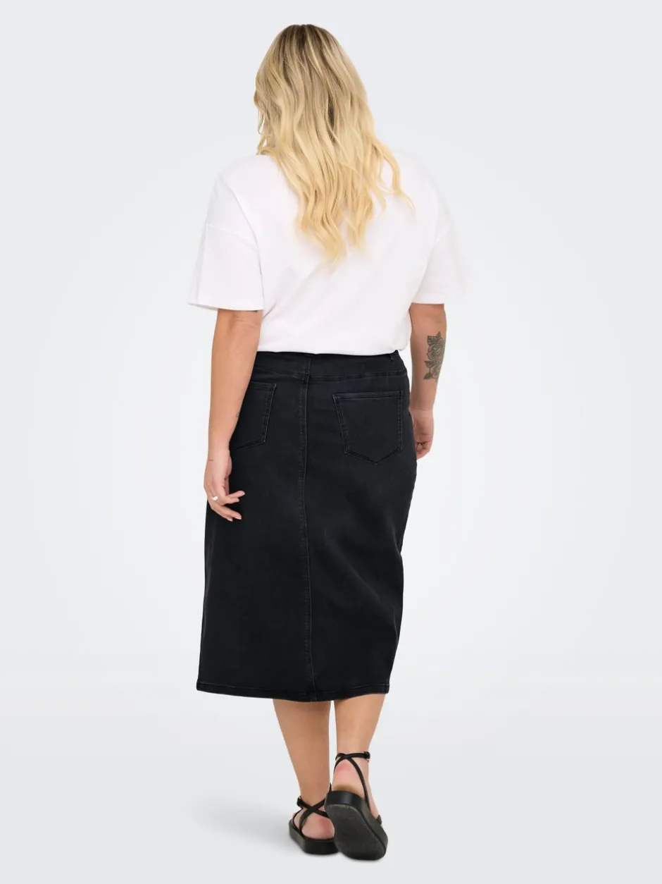 CARROSE Denim Denim-nederdel Midinederdel Dame Nederdele|Double Denim
