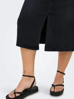CARROSE Denim Denim-nederdel Midinederdel Dame Nederdele|Double Denim