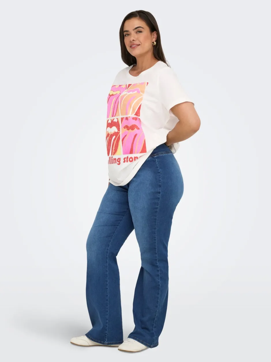 Outlet CARROYAL Mellemhøj talje Flared fit Jeans Dame Jeans|Jeans