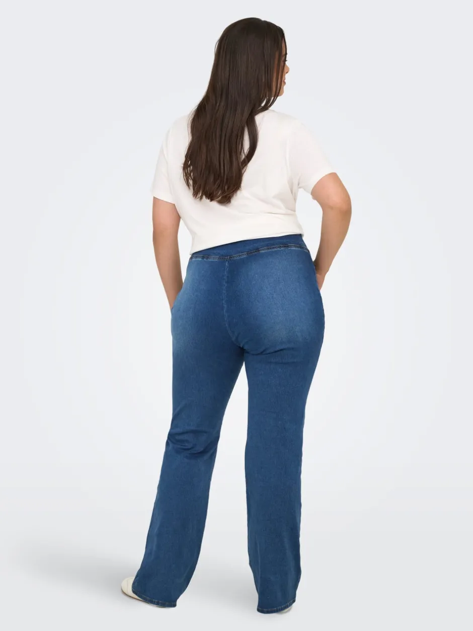 Outlet CARROYAL Mellemhøj talje Flared fit Jeans Dame Jeans|Jeans