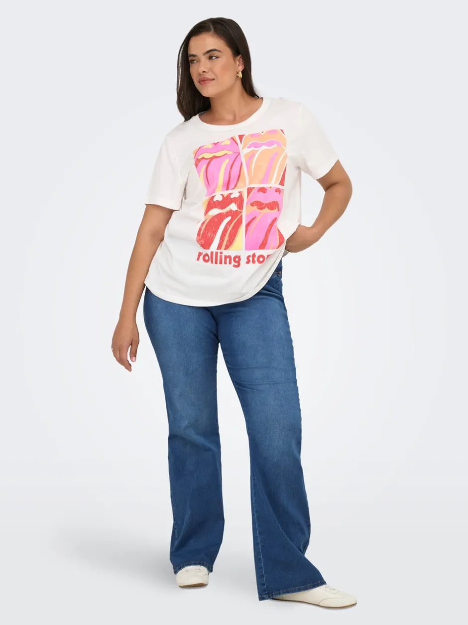 Outlet CARROYAL Mellemhøj talje Flared fit Jeans Dame Jeans|Jeans