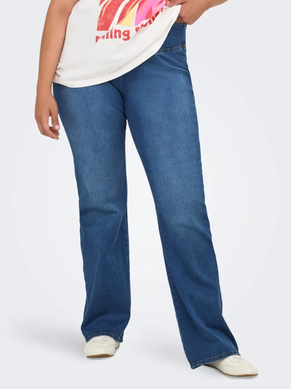 Outlet CARROYAL Mellemhøj talje Flared fit Jeans Dame Jeans|Jeans