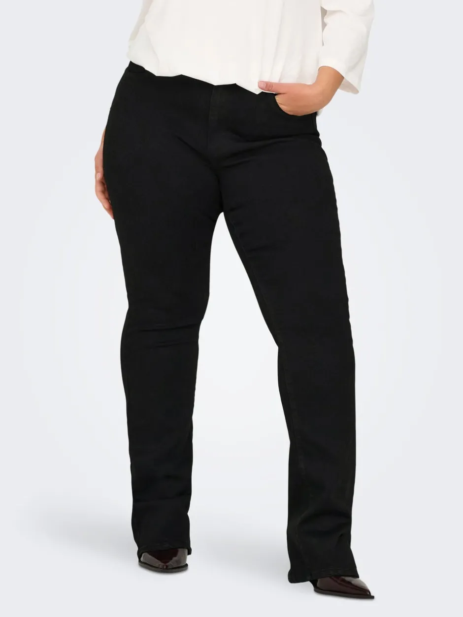 Hot CARSALLY Høj talje Flared fit Jeans Dame Jeans|Jeans