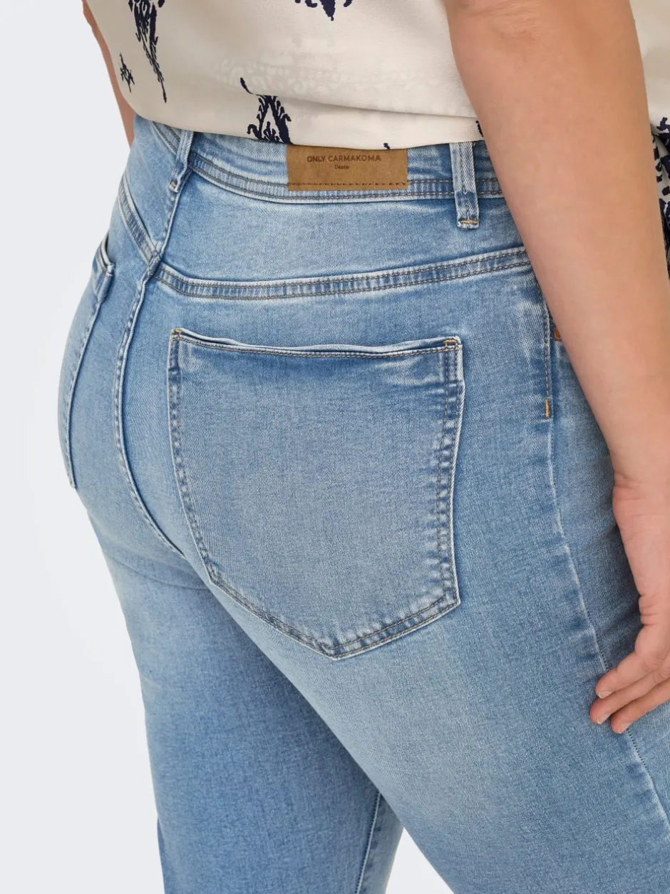 Clearance CARSALLY Høj talje Flared fit Jeans Dame Jeans|Jeans