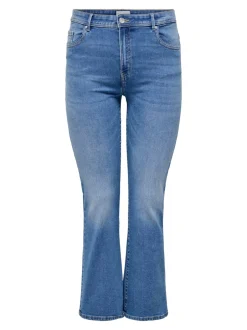 Discount CARSALLY Mellemhøj talje Flared fit Jeans Dame Jeans|Jeans