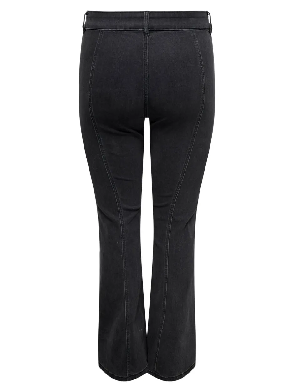 CARSALLY Mellemhøj talje Flared fit Jeans Dame Jeans|Jeans