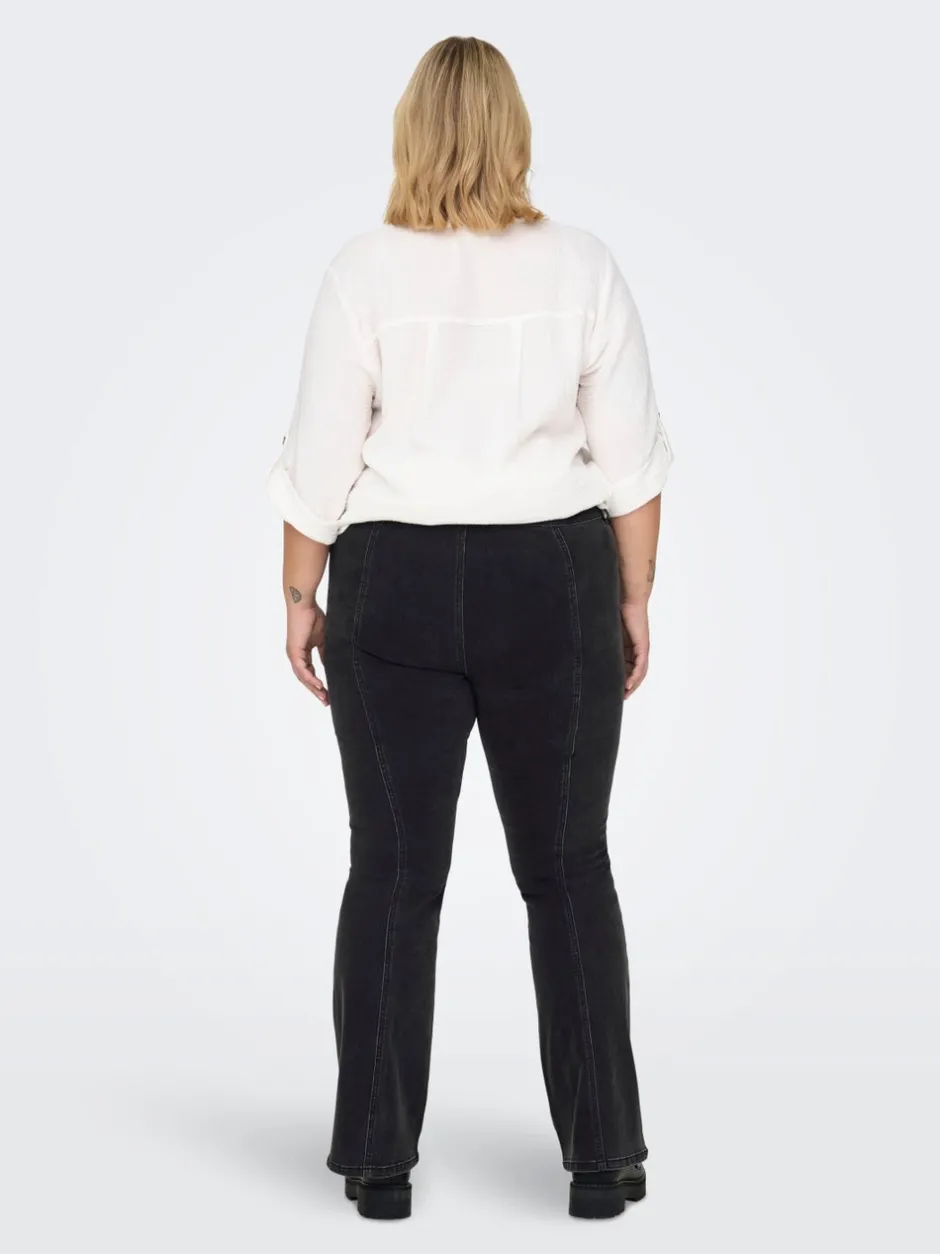 CARSALLY Mellemhøj talje Flared fit Jeans Dame Jeans|Jeans
