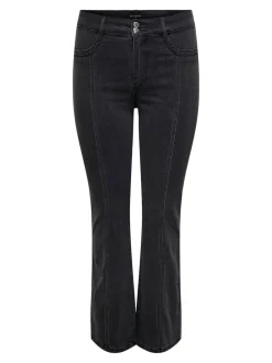 CARSALLY Mellemhøj talje Flared fit Jeans Dame Jeans|Jeans