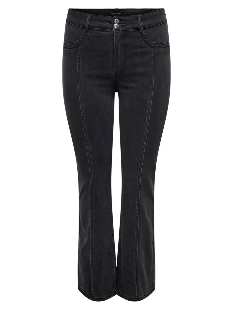 CARSALLY Mellemhøj talje Flared fit Jeans Dame Jeans|Jeans