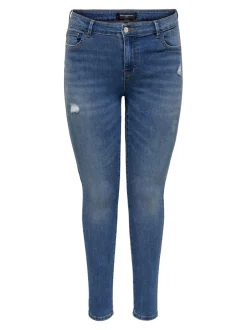 Clearance CARSALLY Mellemhøj talje Skinny fit Jeans Dame Jeans|Jeans