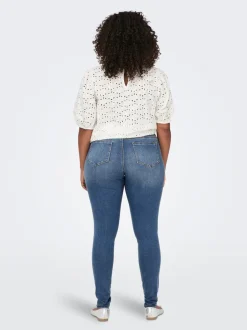 Outlet CARSALLY Mellemhøj talje Skinny fit Jeans Dame Jeans|Jeans