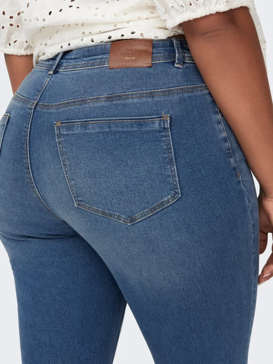 Outlet CARSALLY Mellemhøj talje Skinny fit Jeans Dame Jeans|Jeans