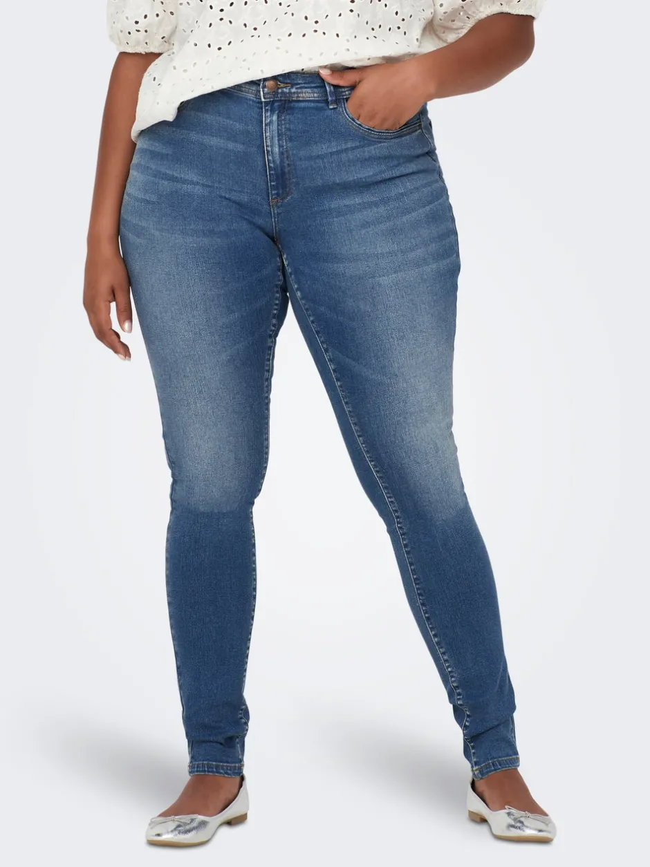 Outlet CARSALLY Mellemhøj talje Skinny fit Jeans Dame Jeans|Jeans
