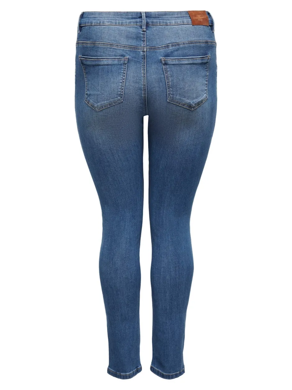 Outlet CARSALLY Mellemhøj talje Skinny fit Jeans Dame Jeans|Jeans