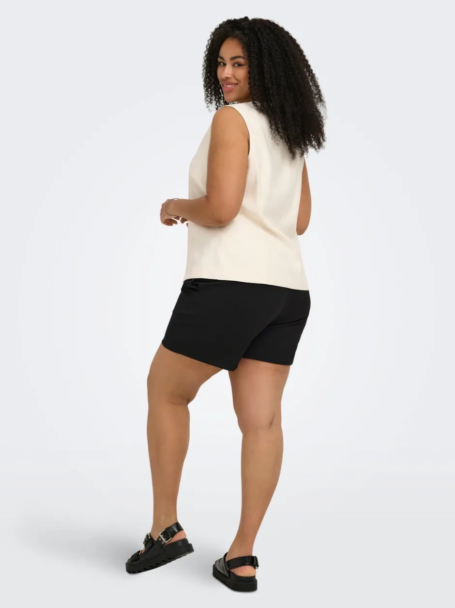 Hot CARSANIA Mellemhøj talje Regular fit Shorts Dame Shorts