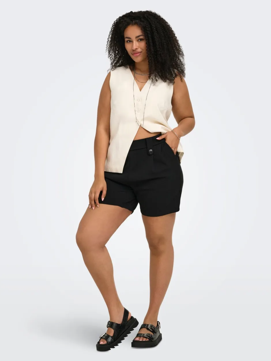Hot CARSANIA Mellemhøj talje Regular fit Shorts Dame Shorts