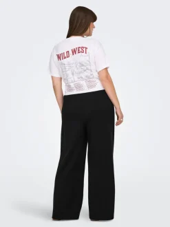 Clearance CARSCARLETT Wide leg fit Bukser i wide fit Dame Bukser