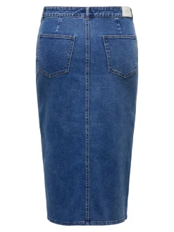 Best CARSIRI Nederdel Midinederdel Dame Nederdele|Double Denim