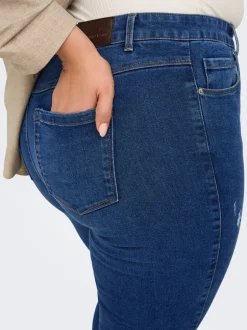 Hot CARSNOW Høj talje Skinny fit Jeans Dame Jeans|Jeans