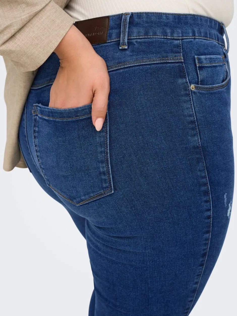 Hot CARSNOW Høj talje Skinny fit Jeans Dame Jeans|Jeans