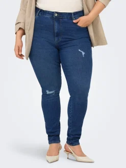 Hot CARSNOW Høj talje Skinny fit Jeans Dame Jeans|Jeans