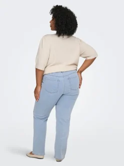 Discount CARSNOW Høj talje Straight fit Jeans Dame Jeans|Jeans