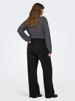 Sale CARSNOW Høj talje Wide leg fit Jeans Dame Jeans|Jeans
