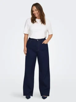 Online CARSNOW Høj talje Wide leg fit Jeans Dame Jeans|Jeans